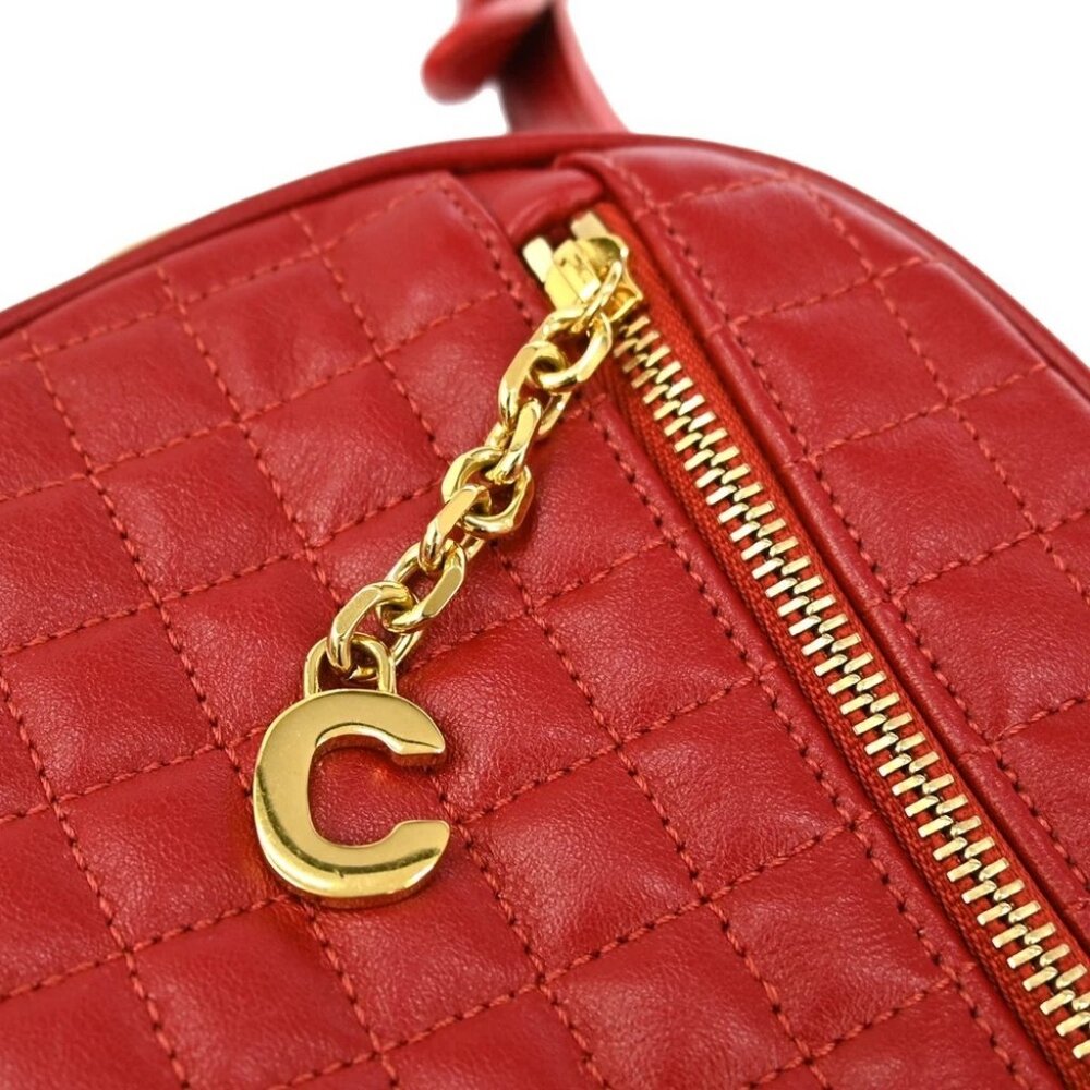 Celine Red Leather Shoulder Bag S-CE-0119 NQ02880 BNN05 - Picture 3 of 7